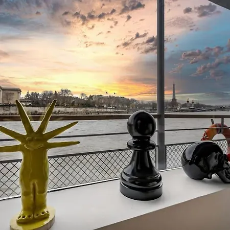 Luxury Houseboat Vip Service - Show Jumping Apartment Paris